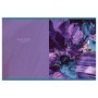 Тетрадь 80л., А5, клетка на гребне GreenwichLine Blue flowers, глянцевая ламинация, 70г/м2