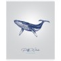 Тетрадь 48л., А5, клетка Greenwich Line Pretty whale, софт-тач ламинация, 70г/м2