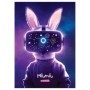 Тетрадь 40л., А5, клетка MESHU Miumiu, матовая ламинация, тиснение фольгой, ЕВРО