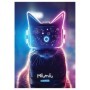 Тетрадь 40л., А5, клетка MESHU Miumiu, матовая ламинация, тиснение фольгой, ЕВРО