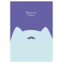 Тетрадь 40л., А5, клетка MESHU Mr. Cat матовая ламинация, выб. лак, ЕВРО