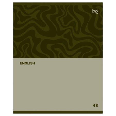 Тетрадь предметная 48л. BG Single colour - Английский язык, эконом