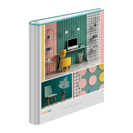 Тетрадь на кольцах А5, 120л., 7БЦ, ArtSpace Офис. Office style, глянцевая ламинация