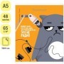 Тетрадь предметная 48л. ArtSpace Котоцинизм - Литература, ТВИН-лак