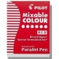 Картриджи для ручек каллиграфия Pilot PARALLEL PEN красные 6шт.