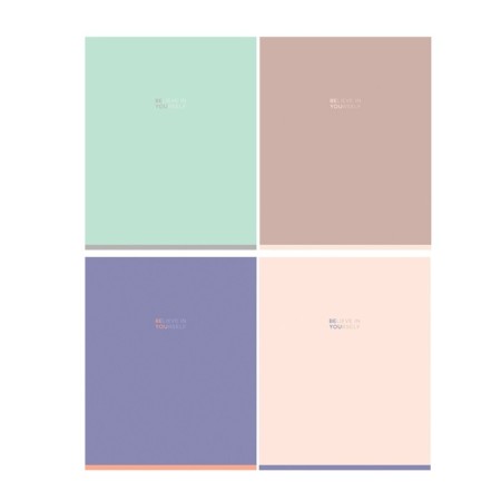 Тетрадь 48л., А5, линия Greenwich Line One color. Pastel, матовая ламинация, 70г/м2