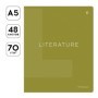 Тетрадь предметная 48л. Greenwich Line Color theory - Литература, пантонная печать, матовая ламинация, выборочный УФ-лак, 70г/м2