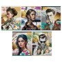 Тетрадь 48л., А5, клетка Greenwich Line Fashion, матовая ламинация, тиснение фольгой, выб. лак, 70г/м2