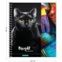 Тетрадь 80л., А5, клетка на гребне ArtSpace Животные. Bright and black, глянцевый УФ-лак