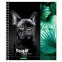 Тетрадь 80л., А5, клетка на гребне ArtSpace Животные. Bright and black, глянцевый УФ-лак