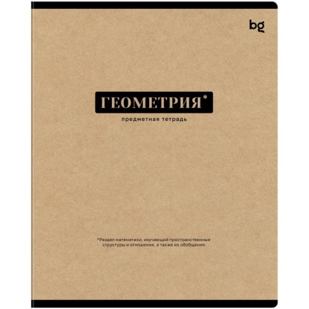 Тетрадь предметная 48л. BG Крафт - Геометрия, матовая ламинация