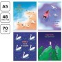 Тетрадь 48л., А5, клетка BG Будь собой - мир привыкнет, матовая ламинация, 70г/м2