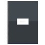 Тетрадь 80л., А4, клетка, на гребне BG Minimal, глянцевая ламинация, тиснение фольгой