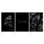 Тетрадь 96л., А4, клетка, на гребне BG Just black, soft-touch ламинация, выб. лак