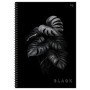 Тетрадь 96л., А4, клетка, на гребне BG Just black, soft-touch ламинация, выб. лак