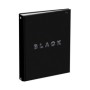 Тетрадь на кольцах А5, 120л., BG Just black, soft-touch ламинация, выб. лак