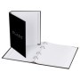 Тетрадь на кольцах А5, 120л., BG Just black, soft-touch ламинация, выб. лак