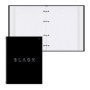 Тетрадь на кольцах А5, 120л., BG Just black, soft-touch ламинация, выб. лак