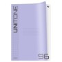 Тетрадь 96л., А4 клетка BG UniTone. MIX, пластиковая обложка, микс цветов