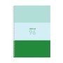 Тетрадь 96л., А4, клетка, на гребне BG Green air, матовая ламинация
