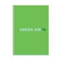 Тетрадь 96л., А4, клетка, на гребне BG Green air, матовая ламинация