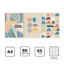Тетрадь 80л., А4, клетка, на гребне BG Creative solutions
