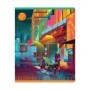 Тетрадь 48л., А5, клетка Greenwich Line Colorful futuristic art, глянцевая ламинация, 70г/м2