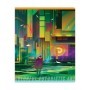 Тетрадь 48л., А5, клетка Greenwich Line Colorful futuristic art, глянцевая ламинация, 70г/м2