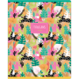 Тетрадь 48л., А5, клетка Greenwich Line Floral Kraft, глянцевая ламинация, 70г/м2