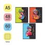 Тетрадь 48л., А5, клетка на гребне ArtSpace Рисунки. Neon future, эконом