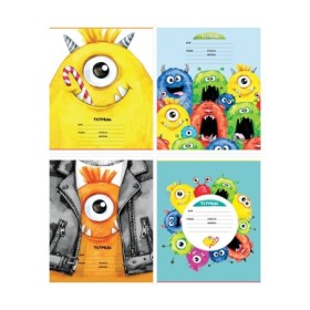 Тетрадь 12л., клетка ArtSpace Рисунки. Монстры, эконом