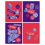 Тетрадь 96л., А5, линия BG Stickers, тиснение голографической фольгой