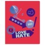 Тетрадь 96л., А5, линия BG Stickers, тиснение голографической фольгой