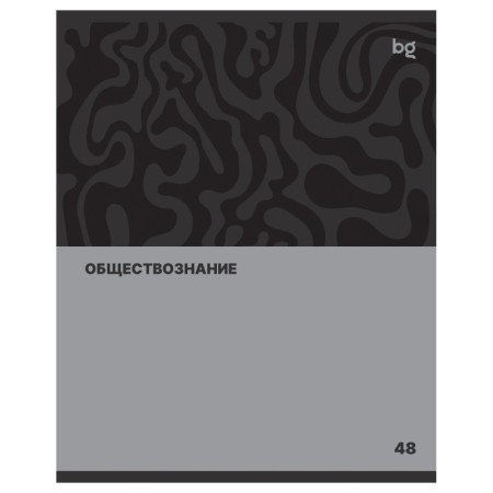 Тетрадь предметная 48л. BG Single colour - Обществознание, эконом