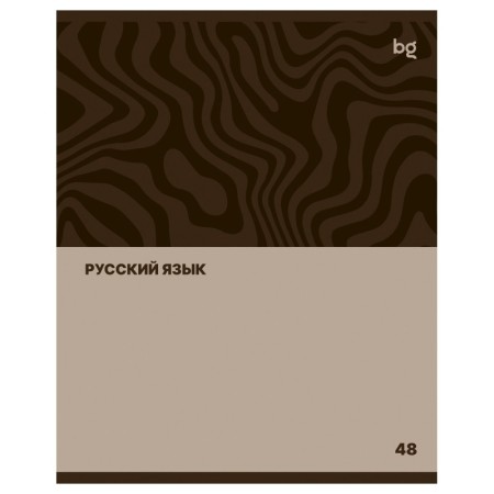 Тетрадь предметная 48л. BG Single colour - Русский язык, эконом