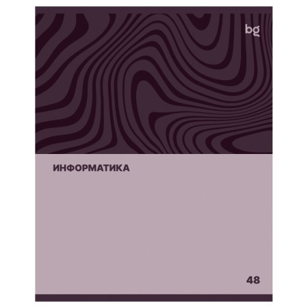 Тетрадь предметная 48л. BG Single colour - Информатика, эконом