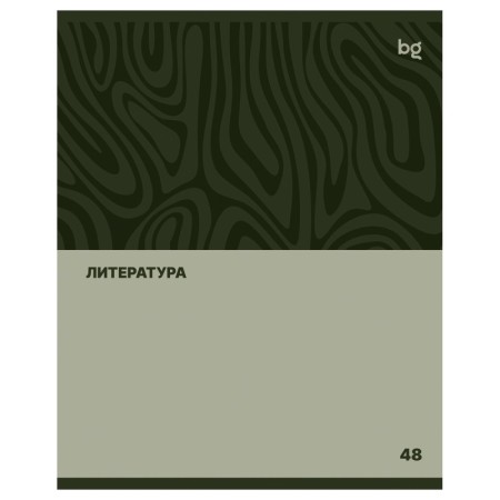 Тетрадь предметная 48л. BG Single colour - Литература, эконом