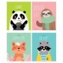 Тетрадь 48л., А5, клетка ArtSpace Рисунки. Happy animals, выборочный УФ-лак