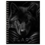 Тетрадь 96л., А5, клетка на гребне BG Just Black, soft-touch ламинация, выб.лак