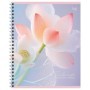 Тетрадь 96л., А5, клетка на гребне BG Цветочная нежность, soft-touch ламинация