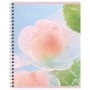 Тетрадь 96л., А5, клетка на гребне BG Цветочная нежность, soft-touch ламинация