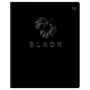 Тетрадь 48л., А5, клетка BG Just Black, soft-touch ламинация, выб.лак