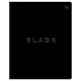 Тетрадь 48л., А5, клетка BG Just Black, soft-touch ламинация, выб.лак