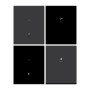 Тетрадь 48л., А5, клетка BG Monocolor. Black. Concise, soft-touch ламинация, тиснение фольгой
