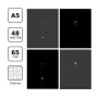 Тетрадь 48л., А5, клетка BG Monocolor. Black. Concise, soft-touch ламинация, тиснение фольгой