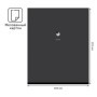 Тетрадь 48л., А5, клетка BG Monocolor. Black. Concise, soft-touch ламинация, тиснение фольгой