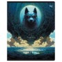 Тетрадь 60л., А5, клетка BG Mystery, глянцевая ламинация