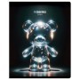 Тетрадь 48л., А5, клетка BG Glow, тиснение фольгой