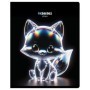 Тетрадь 48л., А5, клетка BG Glow, тиснение фольгой