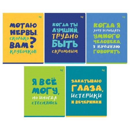 Тетрадь 96л., А5, клетка BG Status, выб. лак